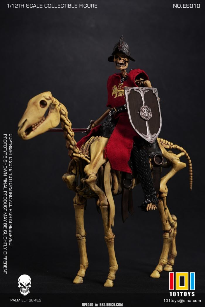 Pocket Elf Series - Skeleton Medieval Knight / Egyptian Mummy / Skeleton Horse 1/12