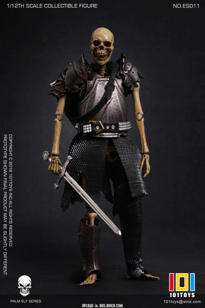 Pocket Elf Series - Skeleton Medieval Knight / Egyptian Mummy / Skeleton Horse 1/12
