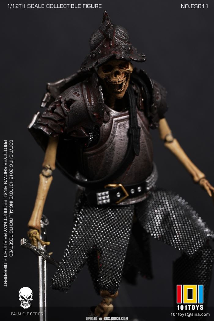Pocket Elf Series - Skeleton Medieval Knight / Egyptian Mummy / Skeleton Horse 1/12