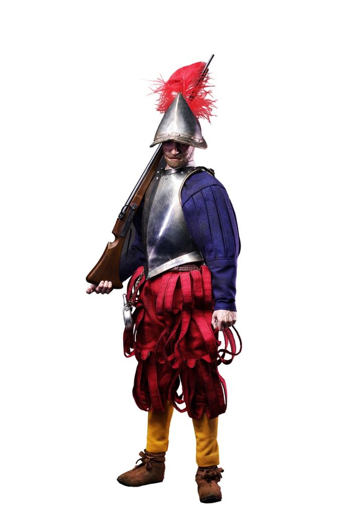 SERIES OF EMPIRES - SPANISH CONQUISTADOR MUSKETEER (NICKEL SILVER EDITION) 1/6