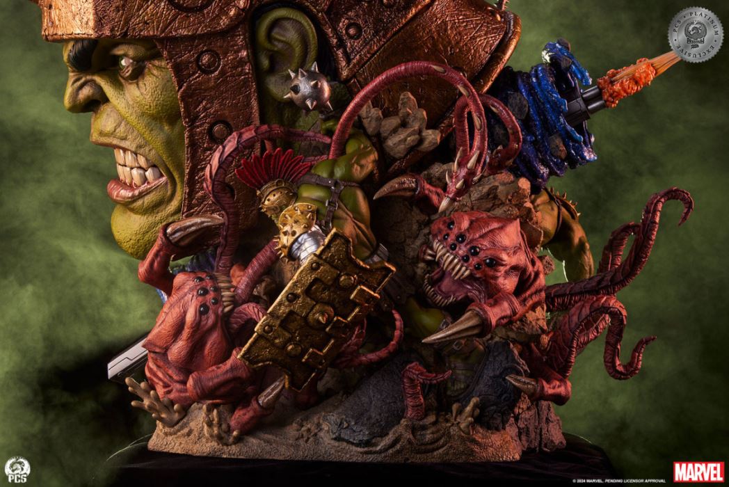 Planet Hulk Fine Art Bust - Platinum Ex