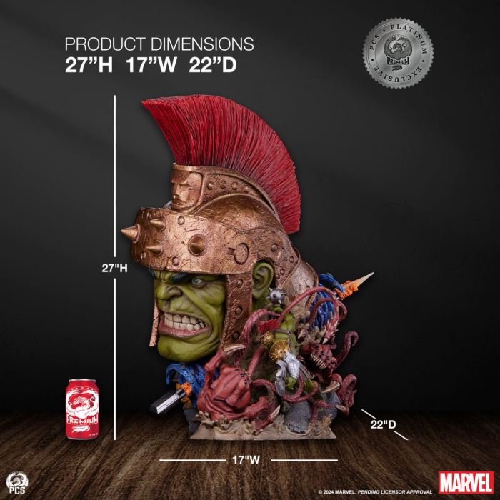 Planet Hulk Fine Art Bust - Platinum Ex