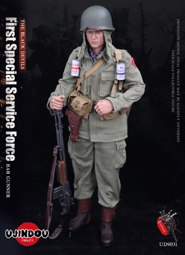 World War II US-Canada Joint Special Service Team 1 - Browning Automatic Rifle Shooter