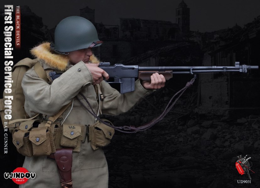 World War II US-Canada Joint Special Service Team 1 - Browning Automatic Rifle Shooter