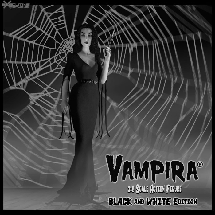 Vampira Action Figure-Color Version/Black and White Version 1/6