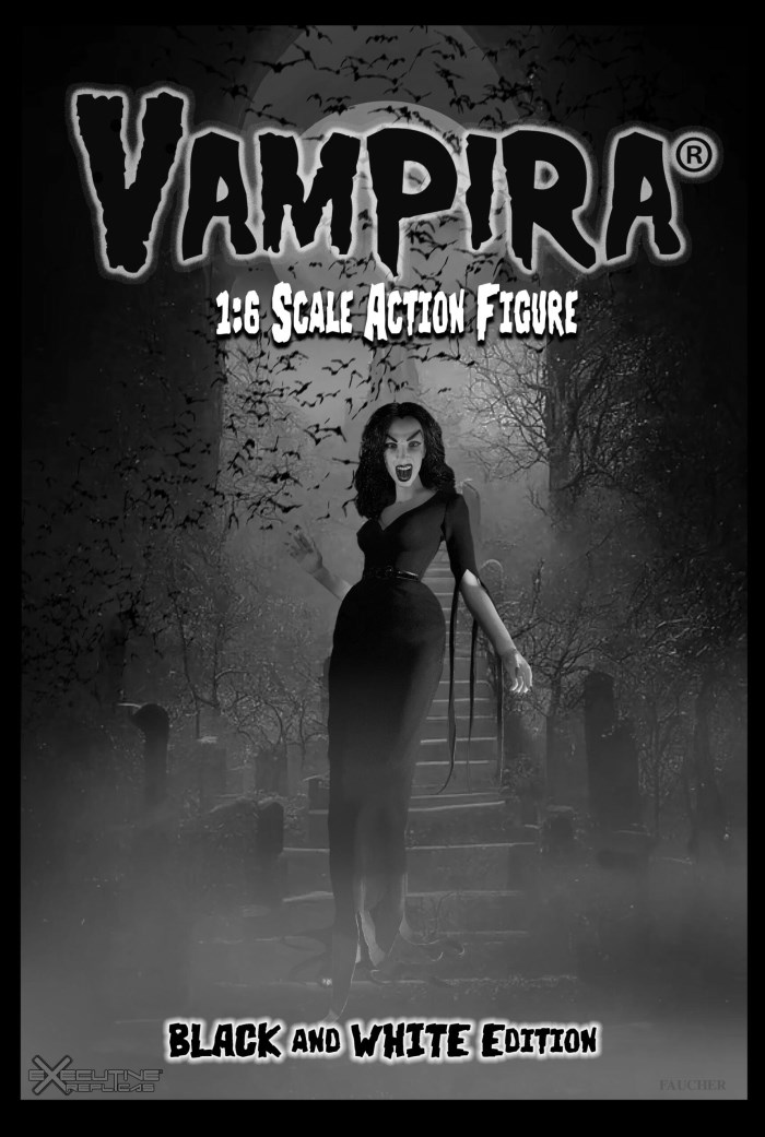Vampira Action Figure-Color Version/Black and White Version 1/6