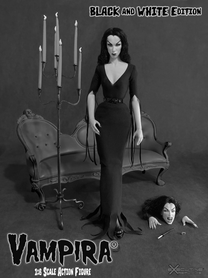 Vampira Action Figure-Color Version/Black and White Version 1/6