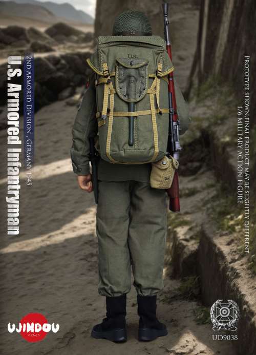 WWII US Armored Infantry 2nd Armored Division - Germany 1945 1/6