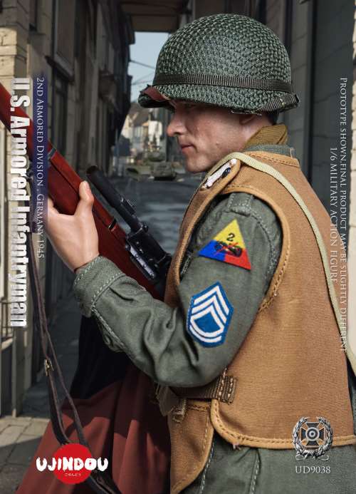 WWII US Armored Infantry 2nd Armored Division - Germany 1945 1/6