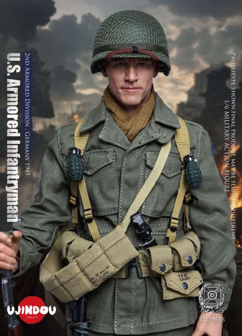 WWII US Armored Infantry 2nd Armored Division - Germany 1945 1/6