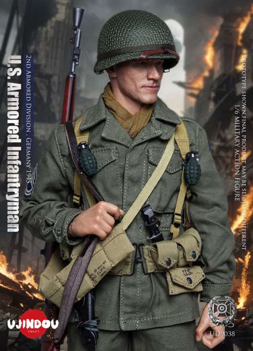 WWII US Armored Infantry 2nd Armored Division - Germany 1945 1/6