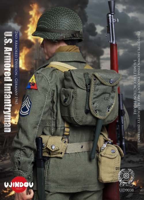 WWII US Armored Infantry 2nd Armored Division - Germany 1945 1/6