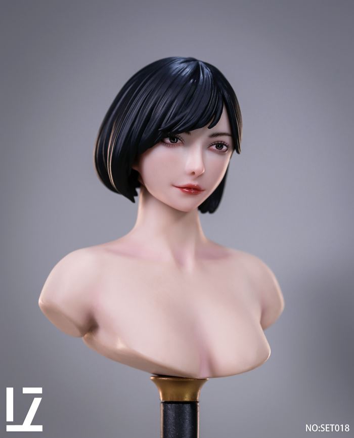 Enlightenment Teacher Female Head Sculpture 1/6