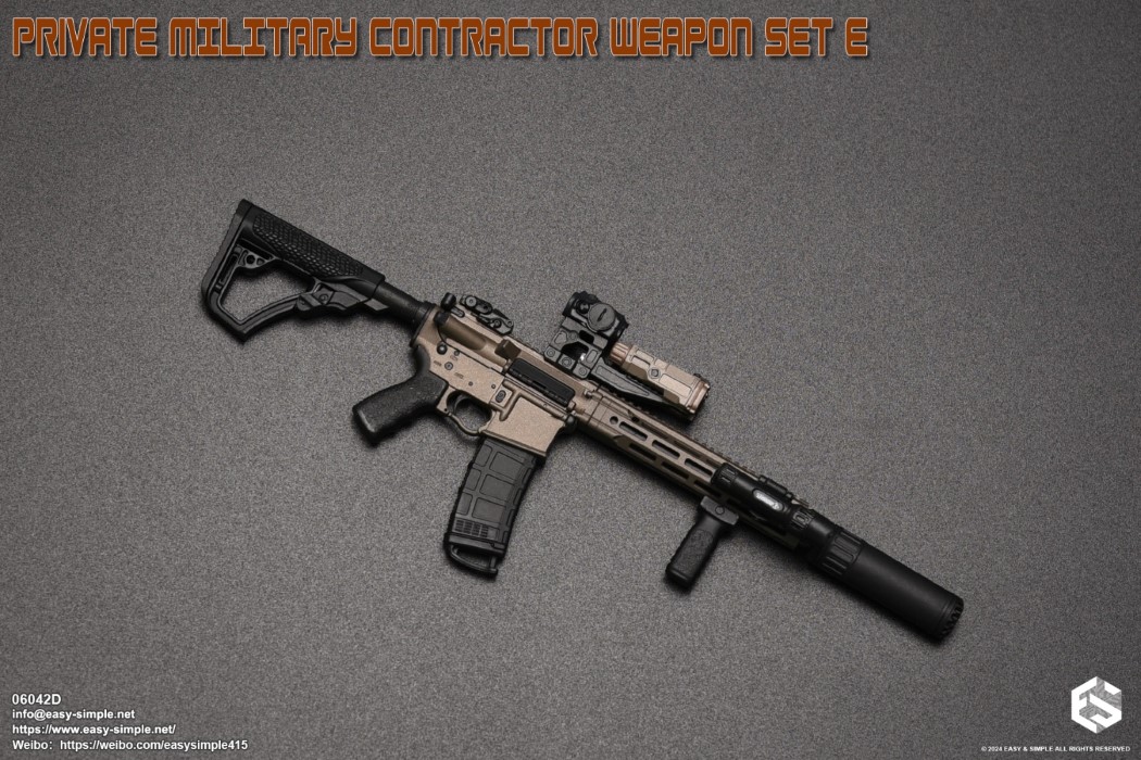 PRIVATE MILITARY CONTRACTOR WEAPON SET E 1/6