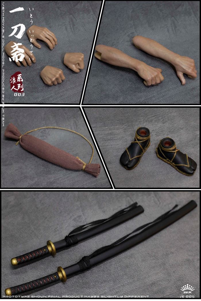 Ronin Series-Ito Ittosai movable doll (JK-005) 1/6