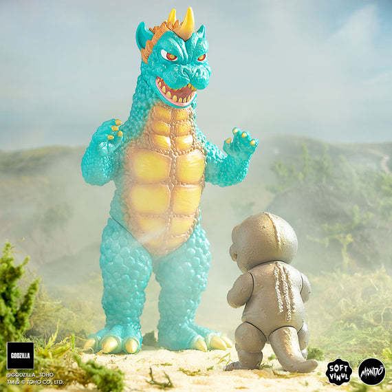 Godzilla, Minilla, Garbara Monsters Attack Soft Vinyl Figure Set