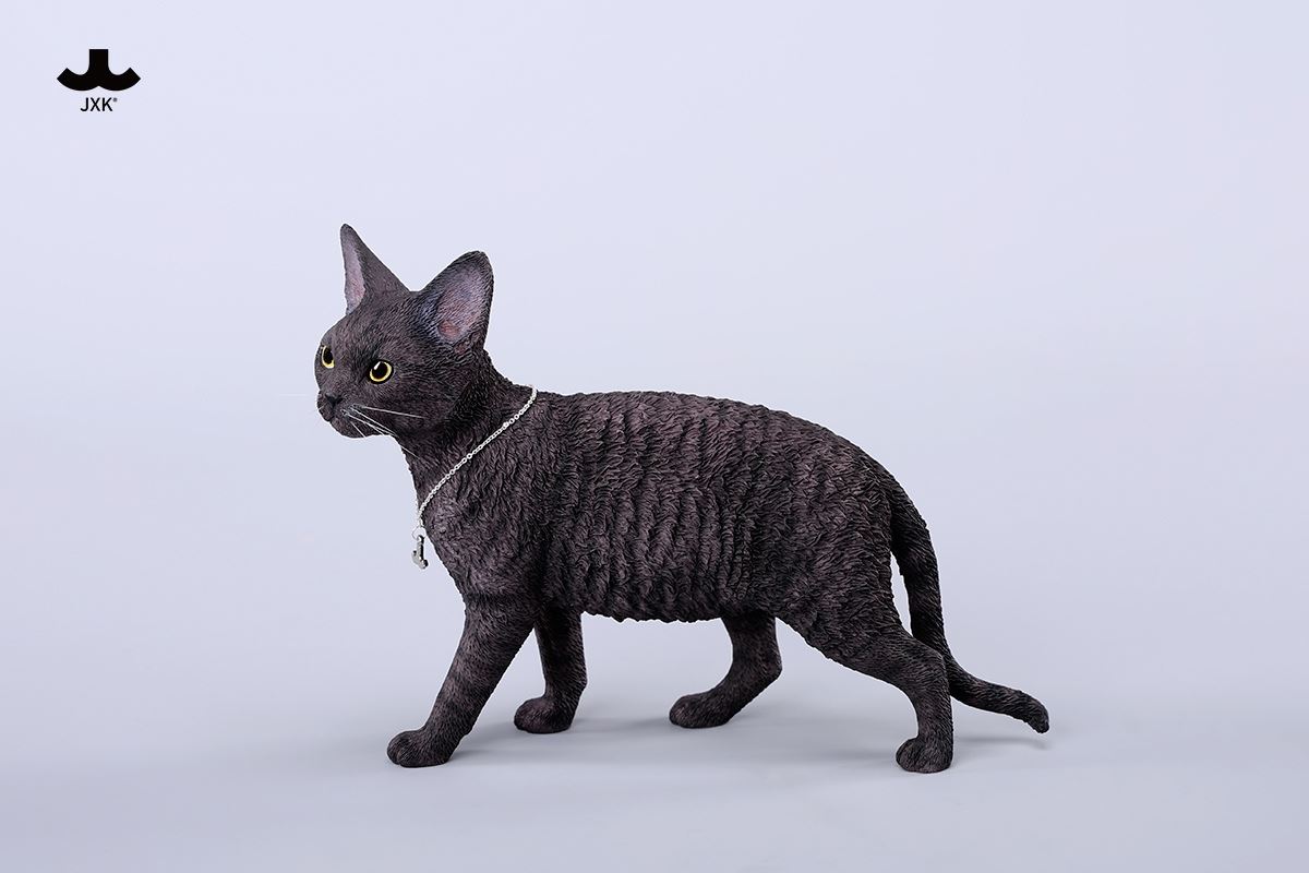Devon Rex Cat Figurine V3 1/3