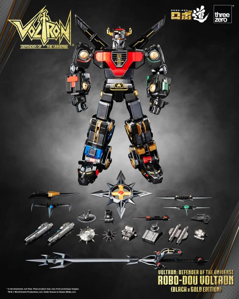 Voltron Robot Road Voltron (Black x Gold Edition)