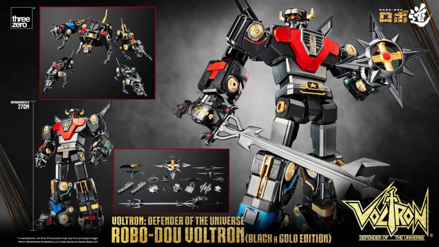 Voltron Robot Road Voltron (Black x Gold Edition)