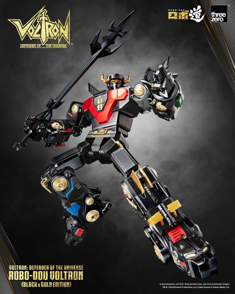 Voltron Robot Road Voltron (Black x Gold Edition)