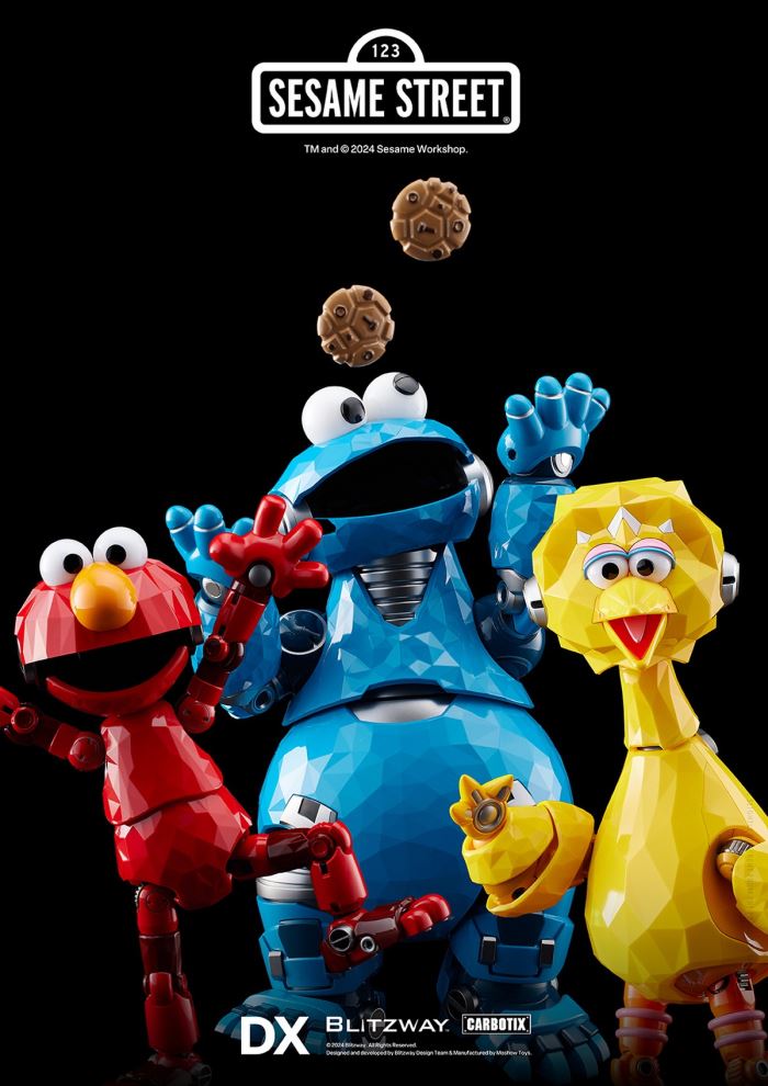 Carbotix Sesame Street Aciton Figure Elmo Big Bird Cookie Monster