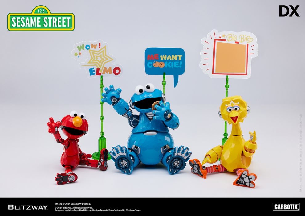 Carbotix Sesame Street Aciton Figure Elmo Big Bird Cookie Monster
