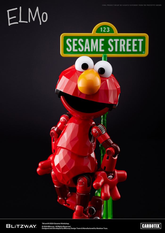 Carbotix Sesame Street Aciton Figure Elmo Big Bird Cookie Monster