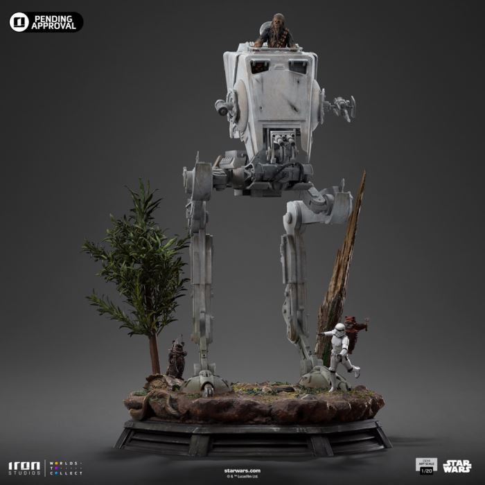 AT-ST and Chewbacca