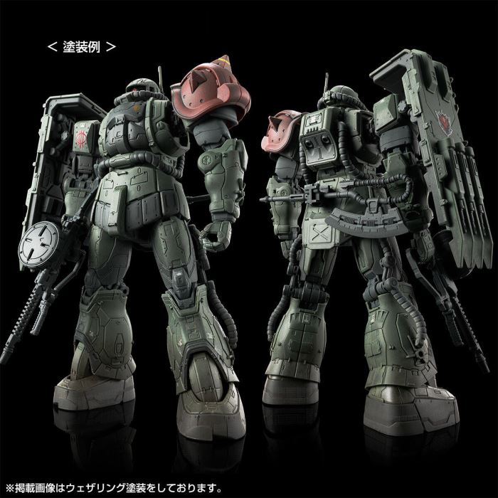 HG 1/144 Zaku II F-type LeShon's Custom & Unidentified Zaku II LeShon's Custom (Requiem of Revenge)