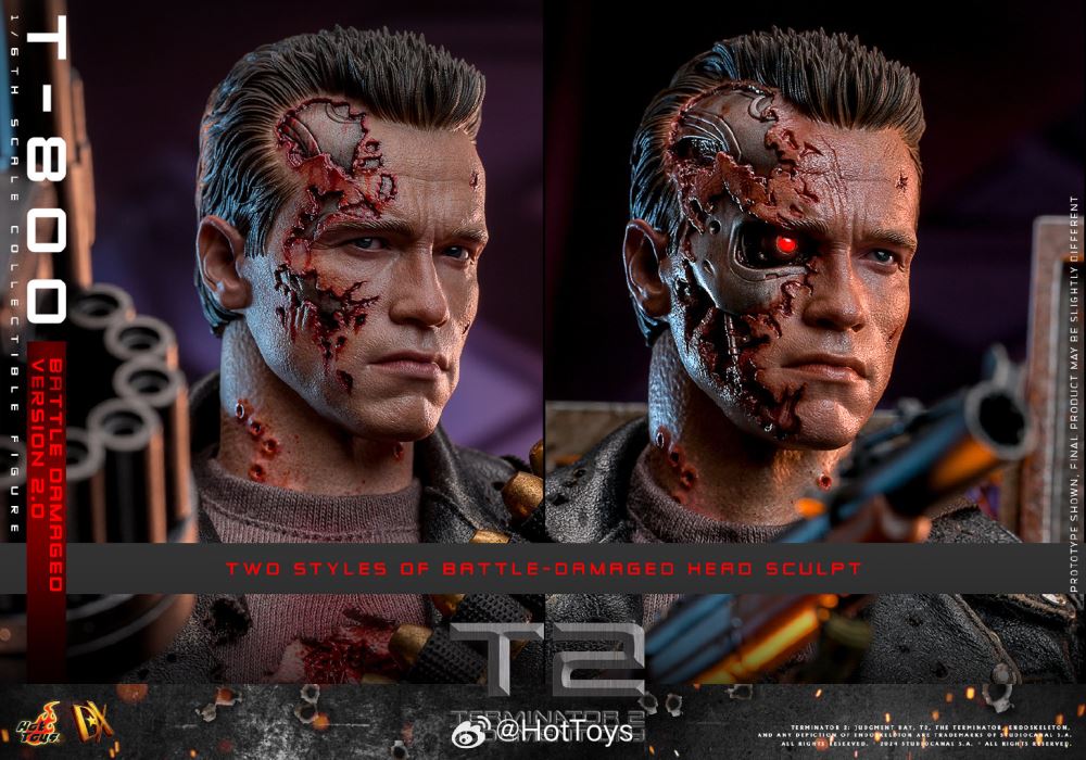 Terminator 2: Judgment Day T-800 (Battle Damaged Version) (2.0) 1:6