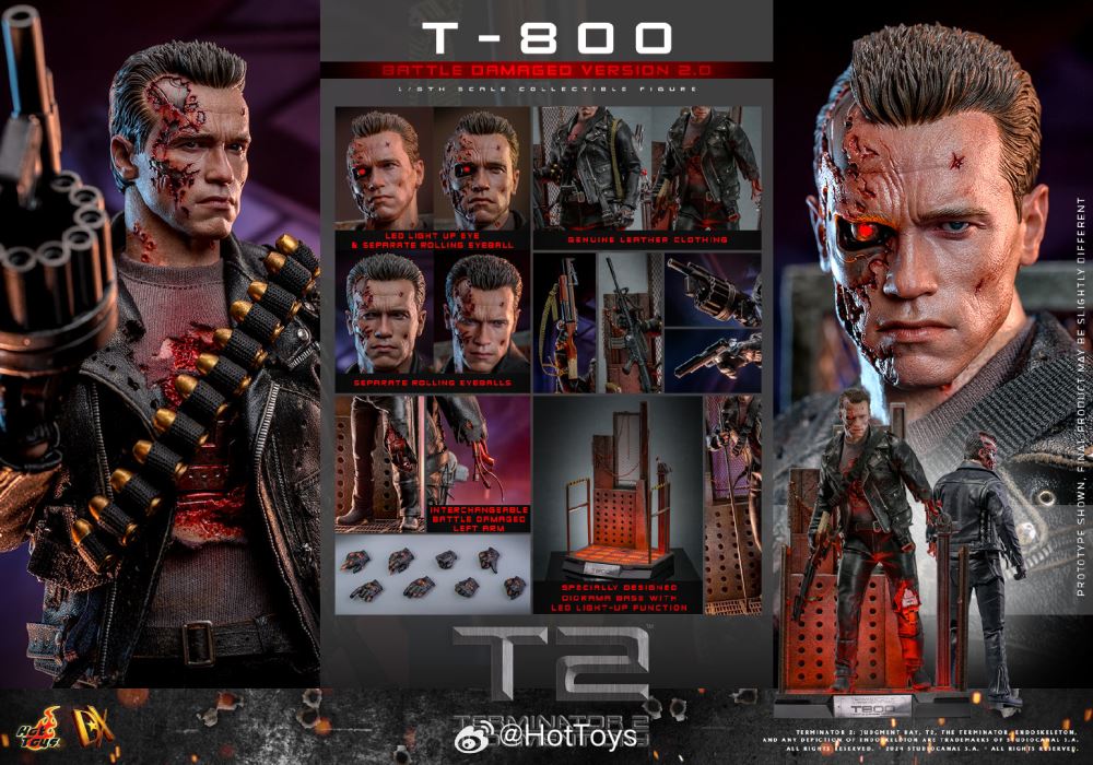 Terminator 2: Judgment Day T-800 (Battle Damaged Version) (2.0) 1:6