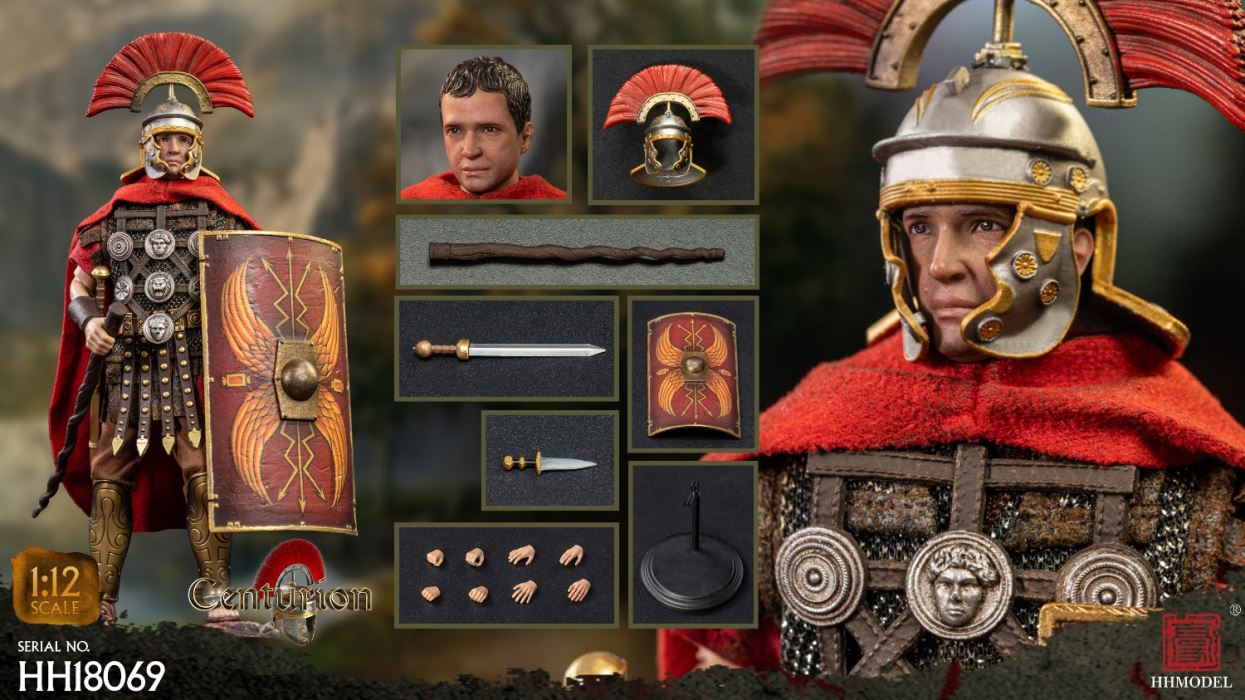 Imperial Legion-Centurion / Roman Camp Flag Bearer / Roman Team Flag Bearer 1/12