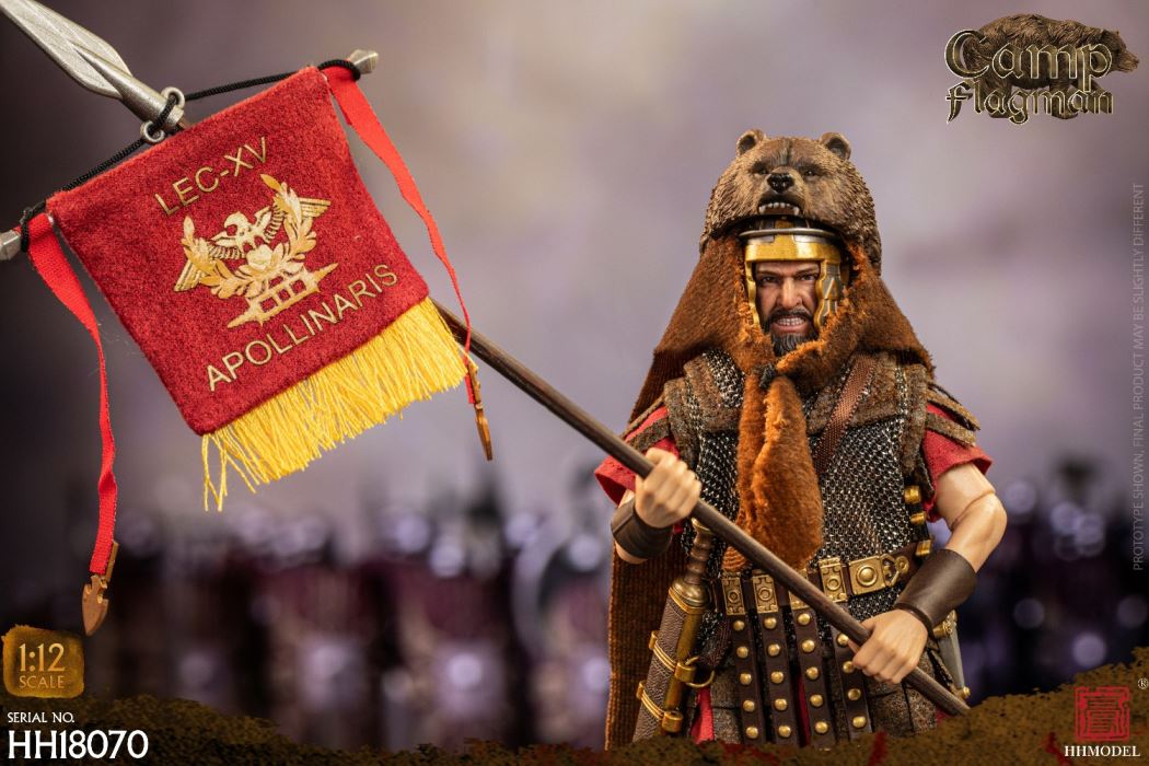 Imperial Legion-Centurion / Roman Camp Flag Bearer / Roman Team Flag Bearer 1/12