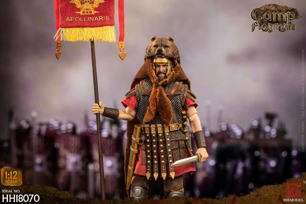 Imperial Legion-Centurion / Roman Camp Flag Bearer / Roman Team Flag Bearer 1/12
