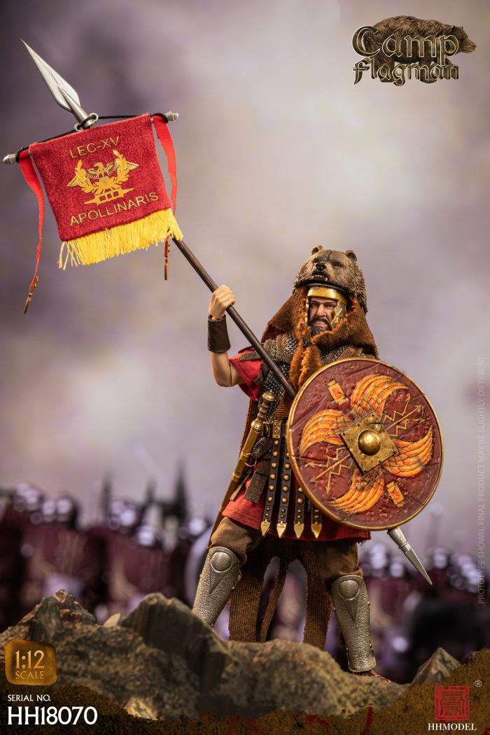 Imperial Legion-Centurion / Roman Camp Flag Bearer / Roman Team Flag Bearer 1/12