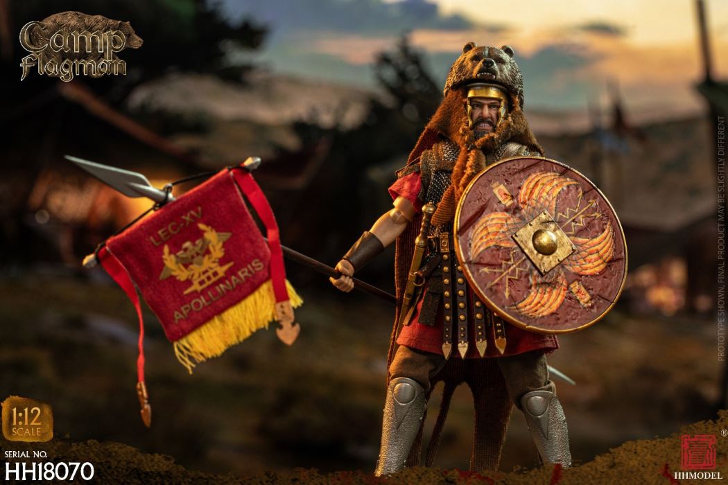 Imperial Legion-Centurion / Roman Camp Flag Bearer / Roman Team Flag Bearer 1/12