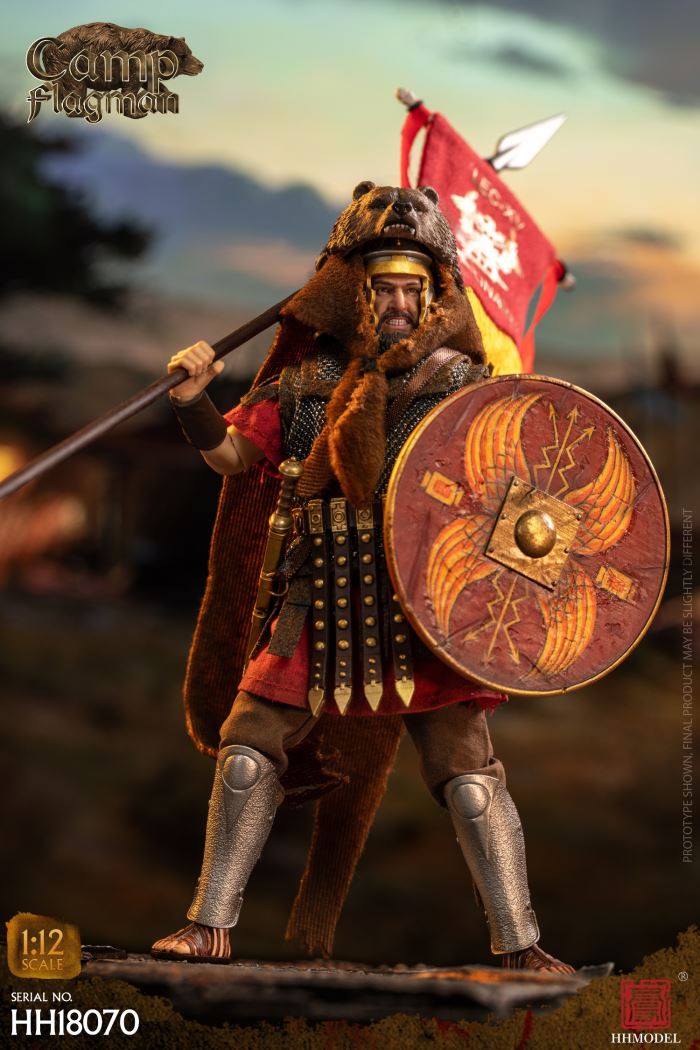 Imperial Legion-Centurion / Roman Camp Flag Bearer / Roman Team Flag Bearer 1/12