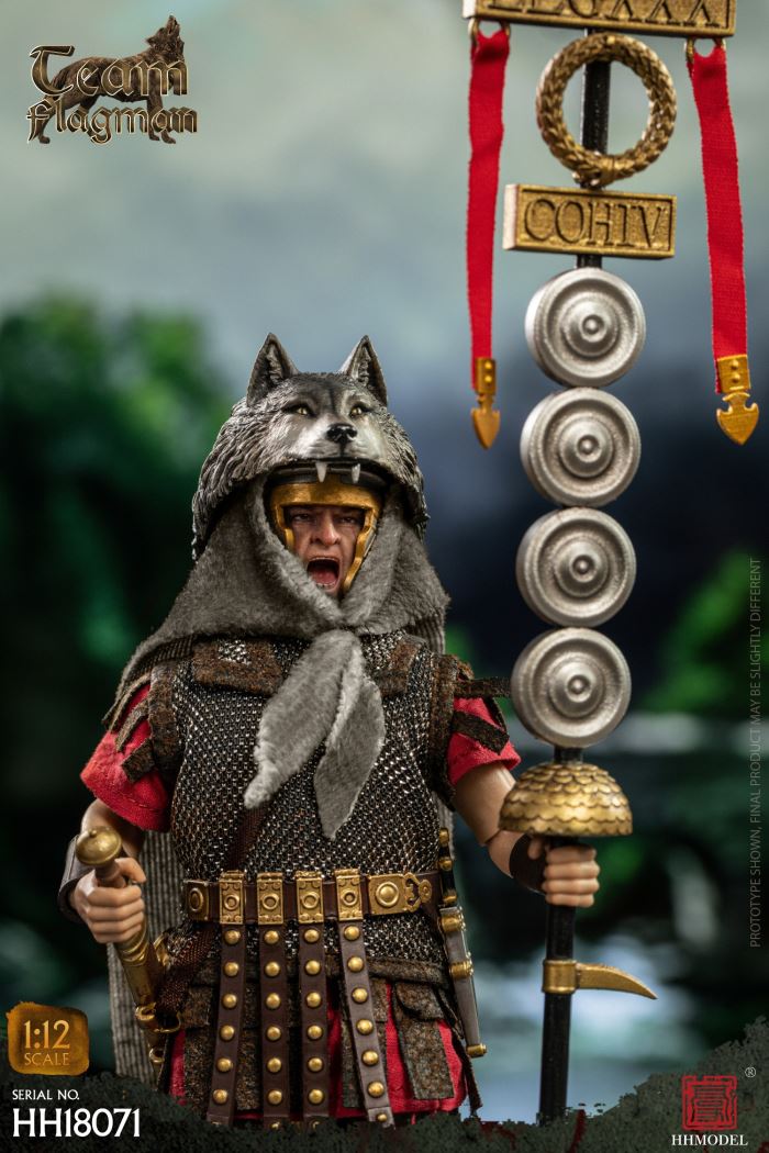 Imperial Legion-Centurion / Roman Camp Flag Bearer / Roman Team Flag Bearer 1/12
