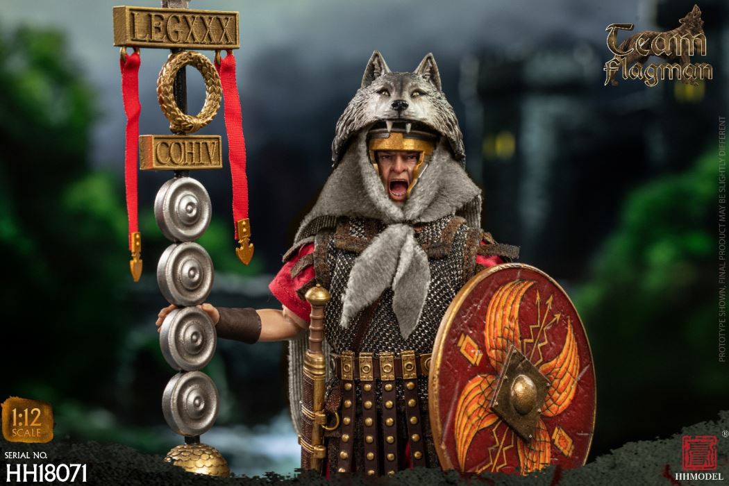 Imperial Legion-Centurion / Roman Camp Flag Bearer / Roman Team Flag Bearer 1/12
