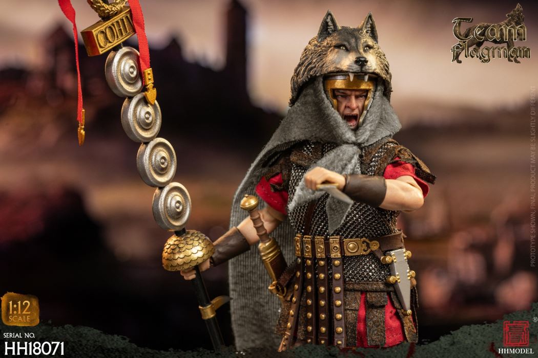 Imperial Legion-Centurion / Roman Camp Flag Bearer / Roman Team Flag Bearer 1/12