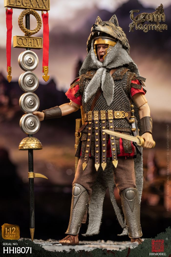 Imperial Legion-Centurion / Roman Camp Flag Bearer / Roman Team Flag Bearer 1/12
