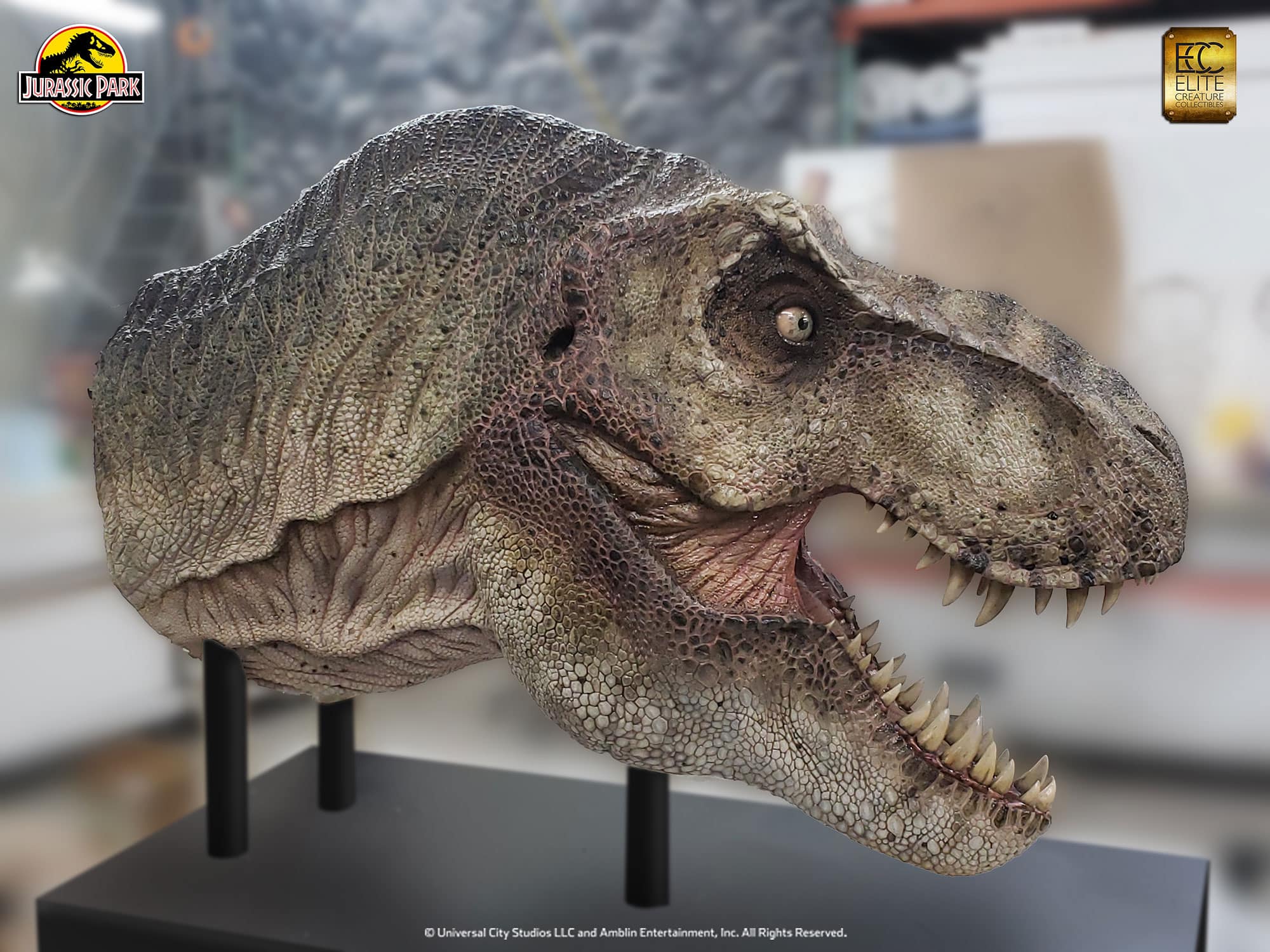 Tyrannosaurus rex Life-Size Head - Jurassic Park