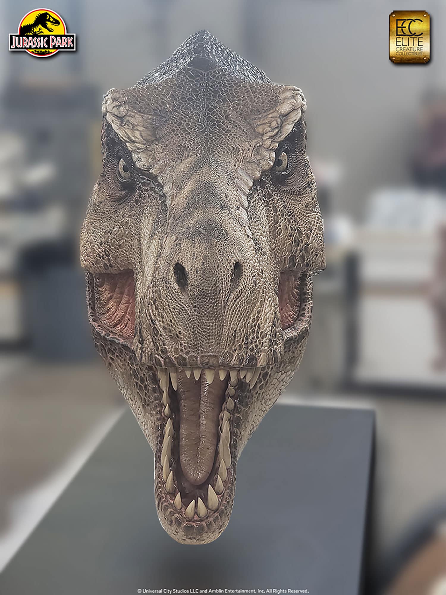 Tyrannosaurus rex Life-Size Head - Jurassic Park