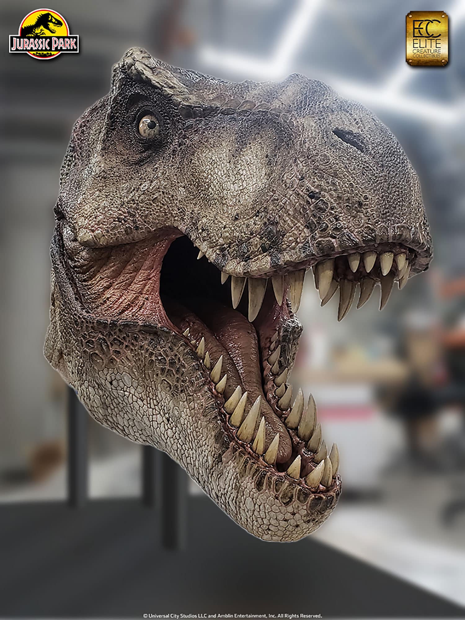 Tyrannosaurus rex Life-Size Head - Jurassic Park