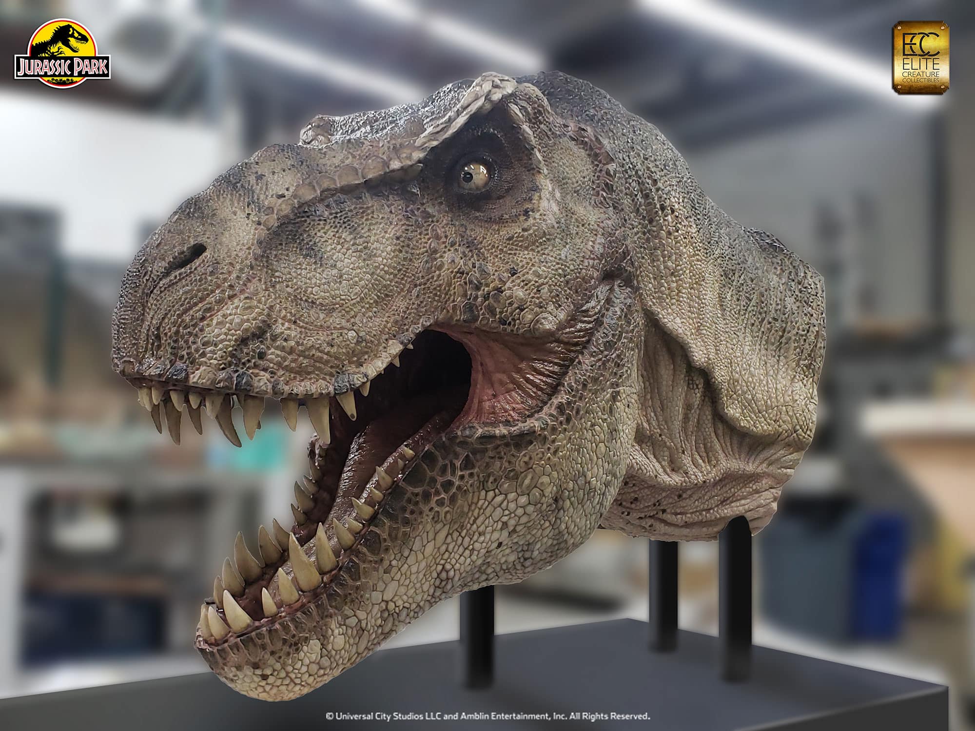 Tyrannosaurus rex Life-Size Head - Jurassic Park