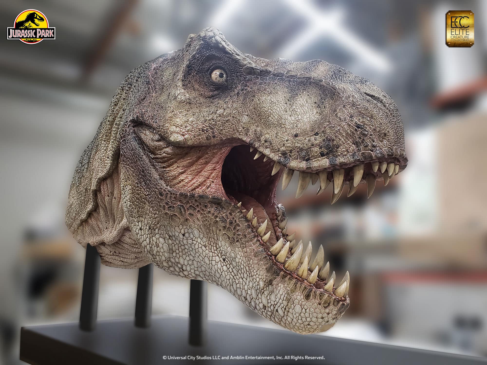 Tyrannosaurus rex Life-Size Head - Jurassic Park