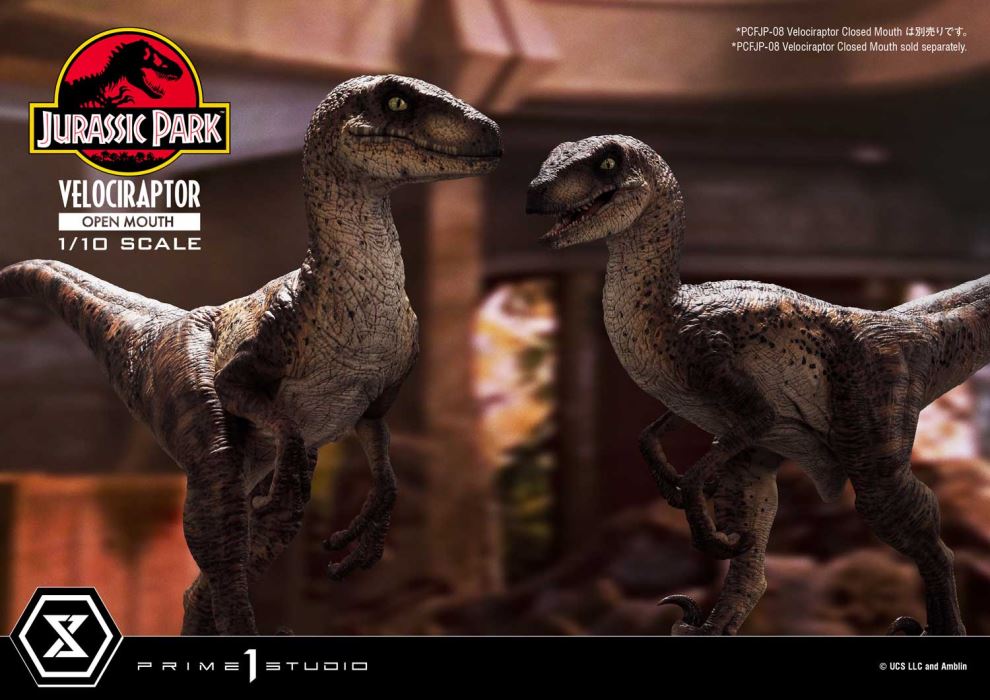Jurassic Park (Film) Velociraptor Open Mouth
