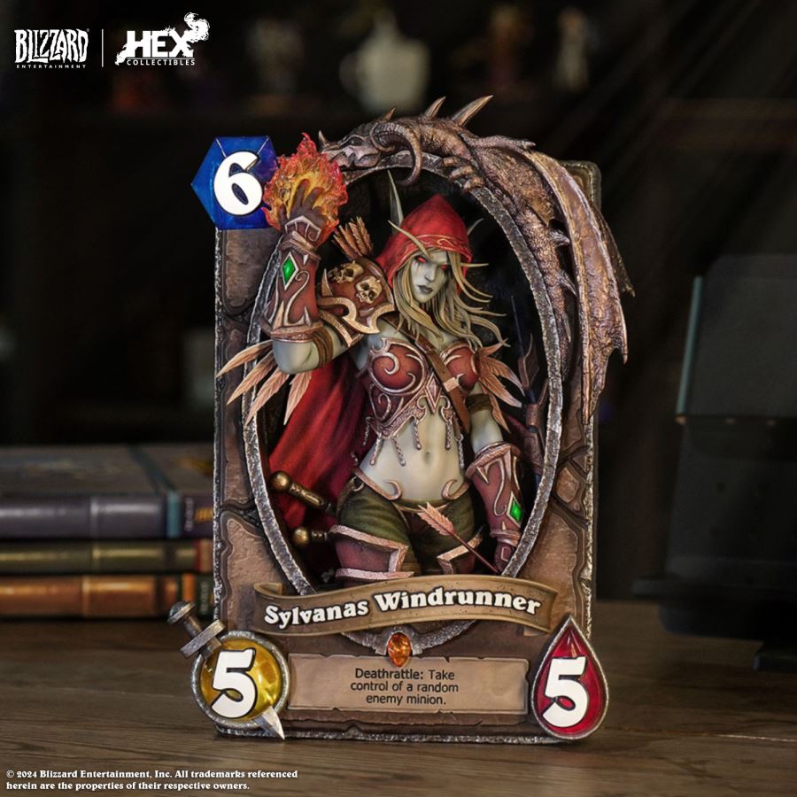 Hearthstone 10th Anniversary Limited Sylvanas Windrunner Card Art Photo Frame
