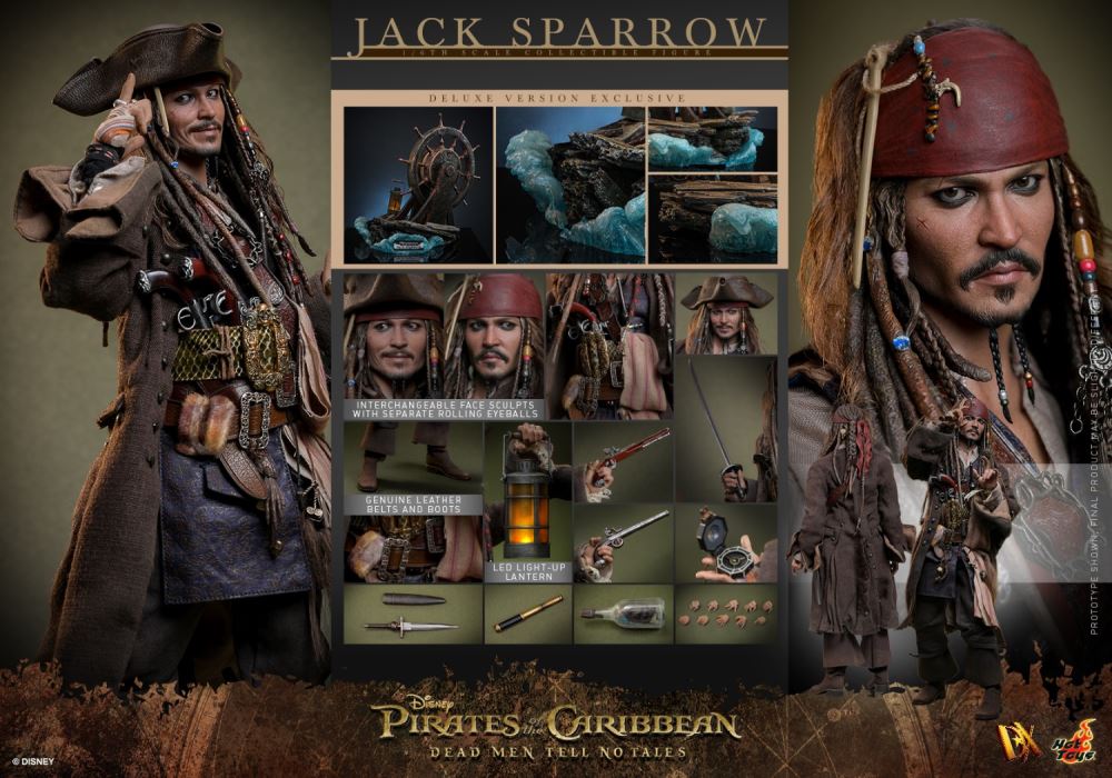 Pirates of the Caribbean 5: Dead Men Tell No Tales Captain Jack Sparrow 1:6