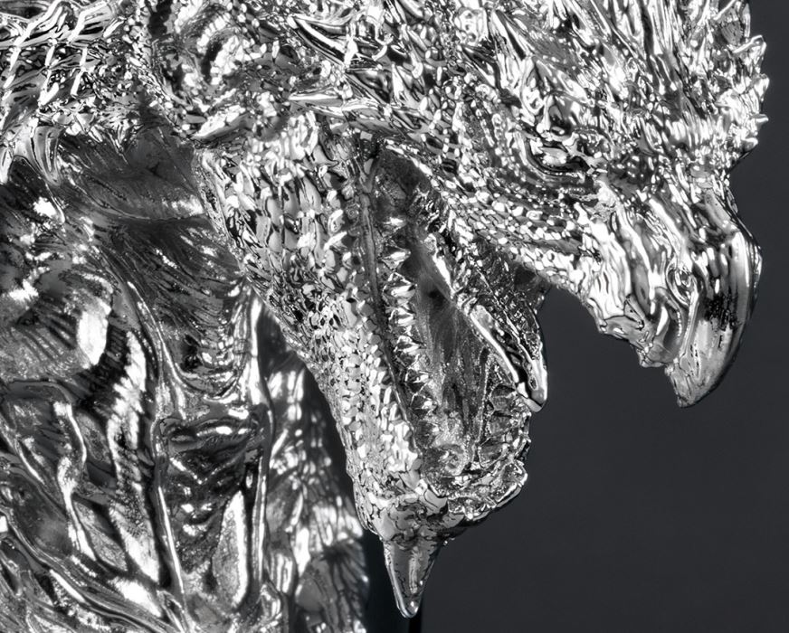 20th Anniversary Head Figure Silver Fire Dragon Rioleus Rare Species